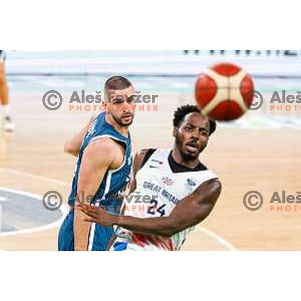 during EuroBasket 2025 preparation game between Slovenia and Great Britain in SRC Stozice, Ljubljana, Slovenia on August 19, 2025