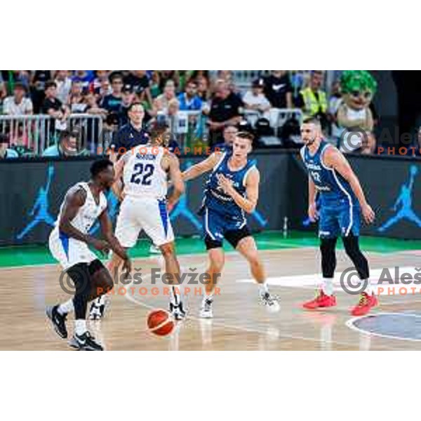 during EuroBasket 2025 preparation game between Slovenia and Great Britain in SRC Stozice, Ljubljana, Slovenia on August 19, 2025