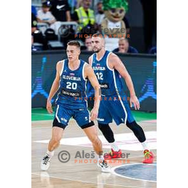 during EuroBasket 2025 preparation game between Slovenia and Great Britain in SRC Stozice, Ljubljana, Slovenia on August 19, 2025