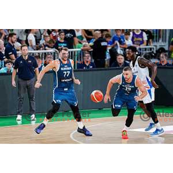 Luka Doncic in action during EuroBasket 2025 preparation game between Slovenia and Great Britain in SRC Stozice, Ljubljana, Slovenia on August 19, 2025