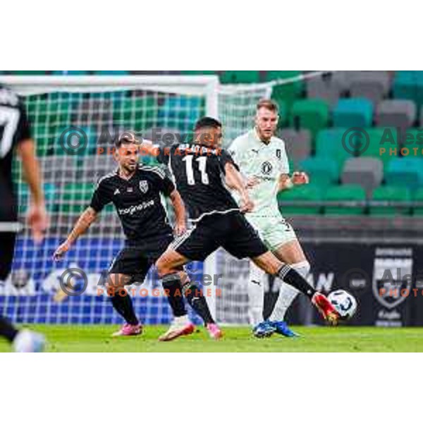 in action during UEFA Conference League 2025/2026 play-off football match between NK Olimpija Ljubljana and Noah in SRC Stozice, Ljubljana, Slovenia on August 21, 2025