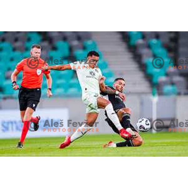 in action during UEFA Conference League 2025/2026 play-off football match between NK Olimpija Ljubljana and Noah in SRC Stozice, Ljubljana, Slovenia on August 21, 2025