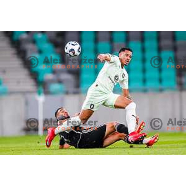 in action during UEFA Conference League 2025/2026 play-off football match between NK Olimpija Ljubljana and Noah in SRC Stozice, Ljubljana, Slovenia on August 21, 2025