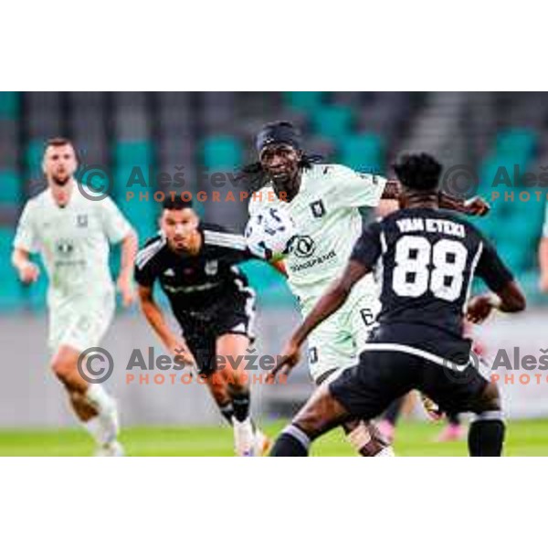 in action during UEFA Conference League 2025/2026 play-off football match between NK Olimpija Ljubljana and Noah in SRC Stozice, Ljubljana, Slovenia on August 21, 2025