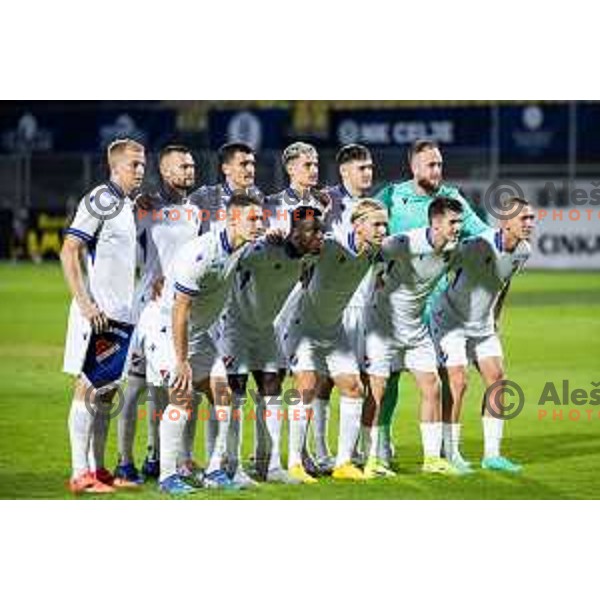 FC Banik Ostrava (CZE) starting eleven during UEFA Conference League 2025/26 play-off football match between NK Celje (SLO) and FC Banik Ostrava (CZE) in Stadion z’dezele, Celje, Slovenia on August 21, 2025. Photo: Jure Banfi