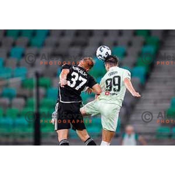 in action during UEFA Conference League 2025/2026 play-off football match between NK Olimpija Ljubljana and Noah in SRC Stozice, Ljubljana, Slovenia on August 21, 2025