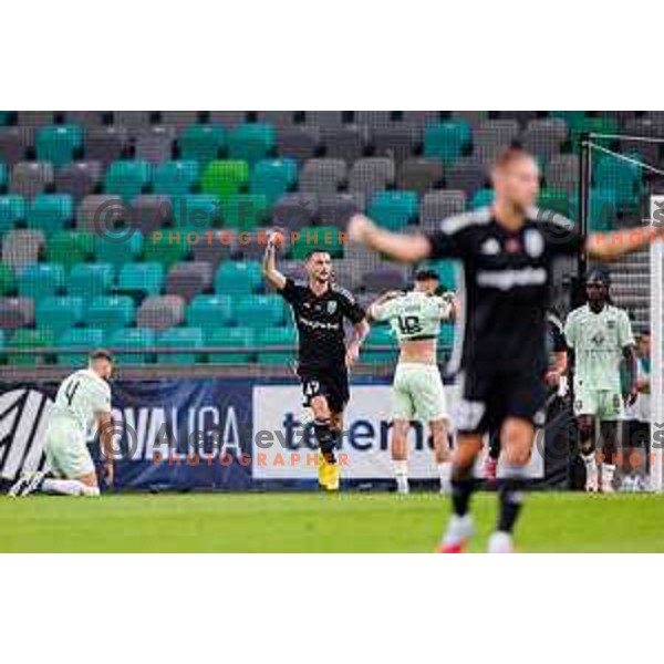 in action during UEFA Conference League 2025/2026 play-off football match between NK Olimpija Ljubljana and Noah in SRC Stozice, Ljubljana, Slovenia on August 21, 2025