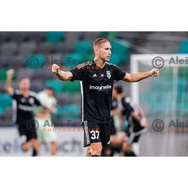 in action during UEFA Conference League 2025/2026 play-off football match between NK Olimpija Ljubljana and Noah in SRC Stozice, Ljubljana, Slovenia on August 21, 2025