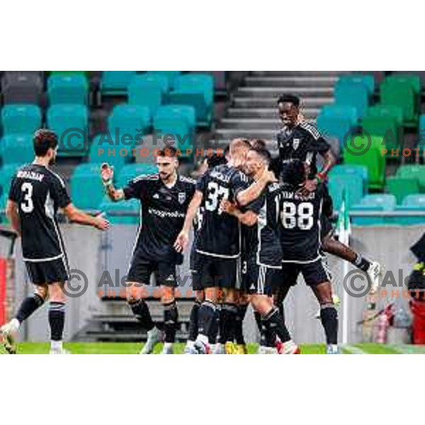 in action during UEFA Conference League 2025/2026 play-off football match between NK Olimpija Ljubljana and Noah in SRC Stozice, Ljubljana, Slovenia on August 21, 2025