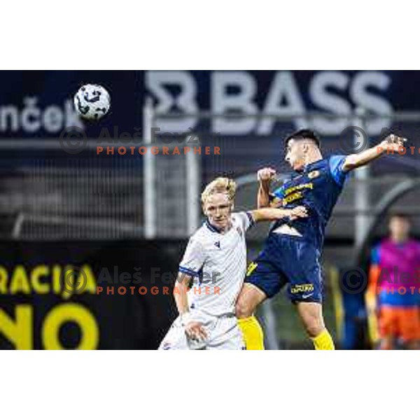 Milot Avdyli in action during UEFA Conference League 2025/26 play-off football match between NK Celje (SLO) and FC Banik Ostrava (CZE) in Stadion z’dezele, Celje, Slovenia on August 21, 2025. Photo: Jure Banfi