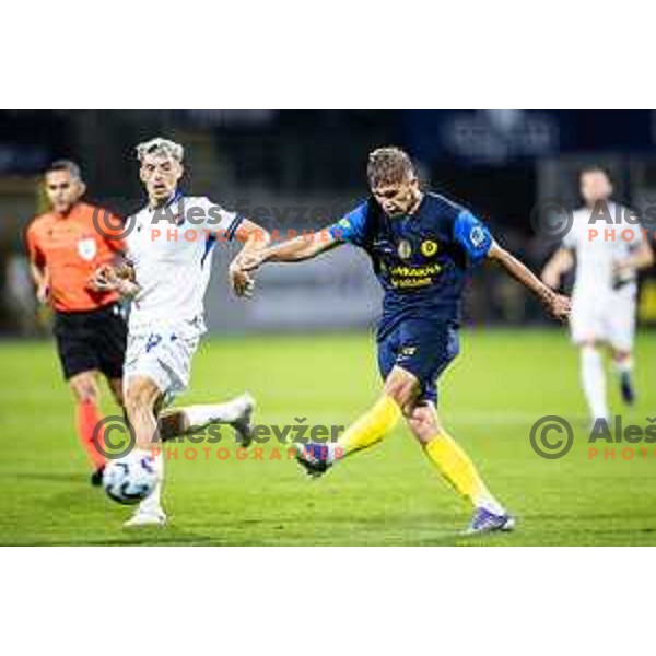 Artemijus Tutyskinas in action during UEFA Conference League 2025/26 play-off football match between NK Celje (SLO) and FC Banik Ostrava (CZE) in Stadion z’dezele, Celje, Slovenia on August 21, 2025. Photo: Jure Banfi