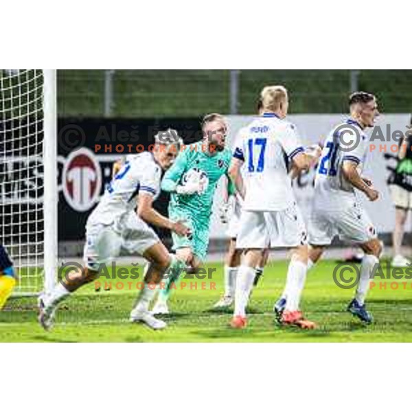 in action during UEFA Conference League 2025/26 play-off football match between NK Celje (SLO) and FC Banik Ostrava (CZE) in Stadion z’dezele, Celje, Slovenia on August 21, 2025. Photo: Jure Banfi