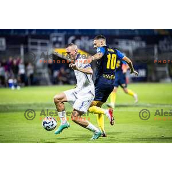Danijel Sturm in action during UEFA Conference League 2025/26 play-off football match between NK Celje (SLO) and FC Banik Ostrava (CZE) in Stadion z’dezele, Celje, Slovenia on August 21, 2025. Photo: Jure Banfi