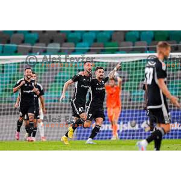 in action during UEFA Conference League 2025/2026 play-off football match between NK Olimpija Ljubljana and Noah in SRC Stozice, Ljubljana, Slovenia on August 21, 2025