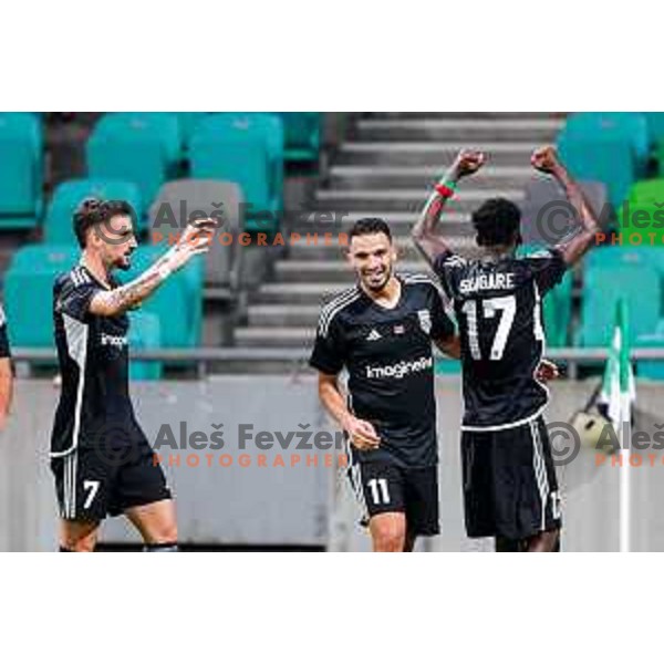 in action during UEFA Conference League 2025/2026 play-off football match between NK Olimpija Ljubljana and Noah in SRC Stozice, Ljubljana, Slovenia on August 21, 2025
