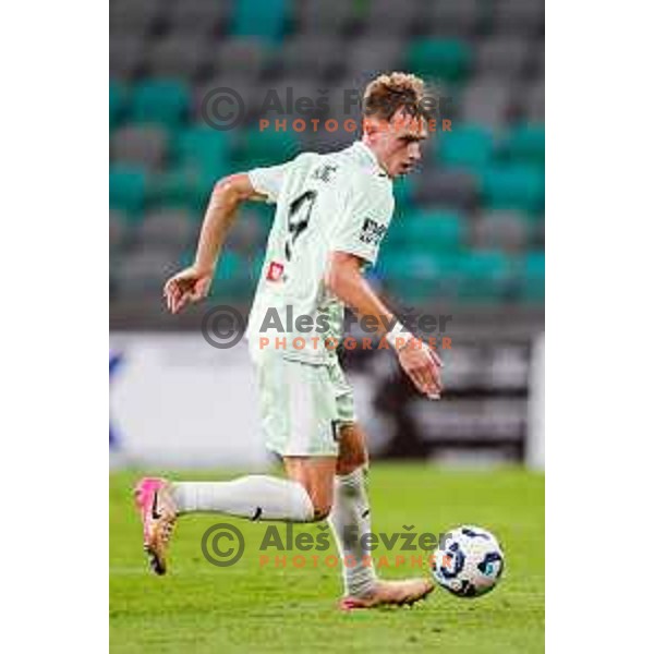 Dino Kojic in action during UEFA Conference League 2025/2026 play-off football match between NK Olimpija Ljubljana and Noah in SRC Stozice, Ljubljana, Slovenia on August 21, 2025