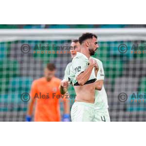 in action during UEFA Conference League 2025/2026 play-off football match between NK Olimpija Ljubljana and Noah in SRC Stozice, Ljubljana, Slovenia on August 21, 2025