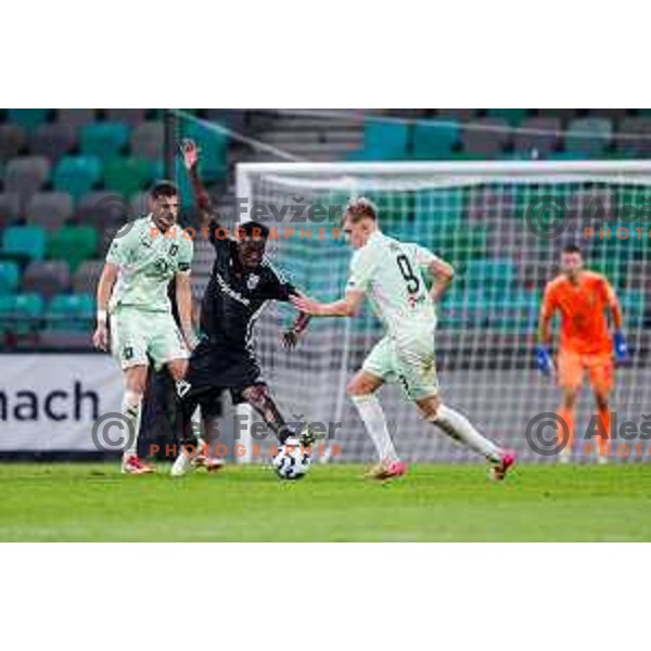 in action during UEFA Conference League 2025/2026 play-off football match between NK Olimpija Ljubljana and Noah in SRC Stozice, Ljubljana, Slovenia on August 21, 2025