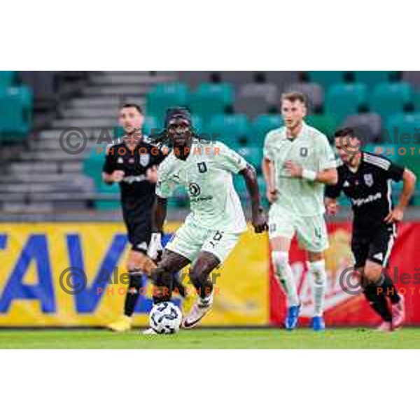 in action during UEFA Conference League 2025/2026 play-off football match between NK Olimpija Ljubljana and Noah in SRC Stozice, Ljubljana, Slovenia on August 21, 2025