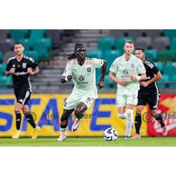 in action during UEFA Conference League 2025/2026 play-off football match between NK Olimpija Ljubljana and Noah in SRC Stozice, Ljubljana, Slovenia on August 21, 2025