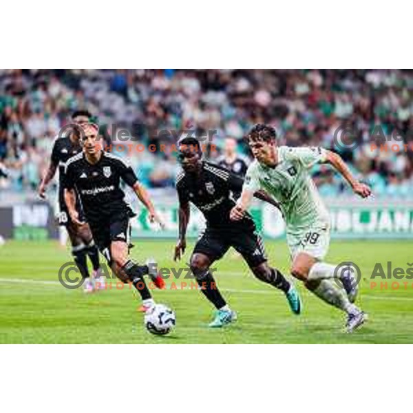 Antonio Marin in action during UEFA Conference League 2025/2026 play-off football match between NK Olimpija Ljubljana and Noah in SRC Stozice, Ljubljana, Slovenia on August 21, 2025