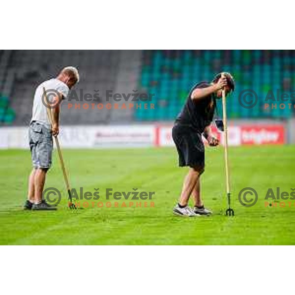 in action during UEFA Conference League 2025/2026 play-off football match between NK Olimpija Ljubljana and Noah in SRC Stozice, Ljubljana, Slovenia on August 21, 2025