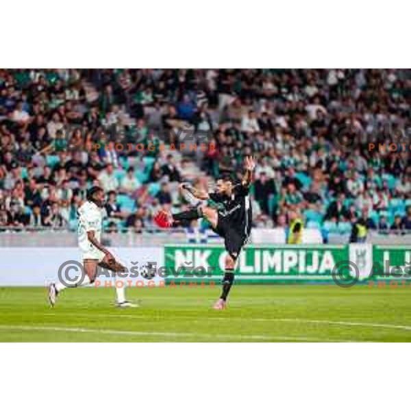 in action during UEFA Conference League 2025/2026 play-off football match between NK Olimpija Ljubljana and Noah in SRC Stozice, Ljubljana, Slovenia on August 21, 2025