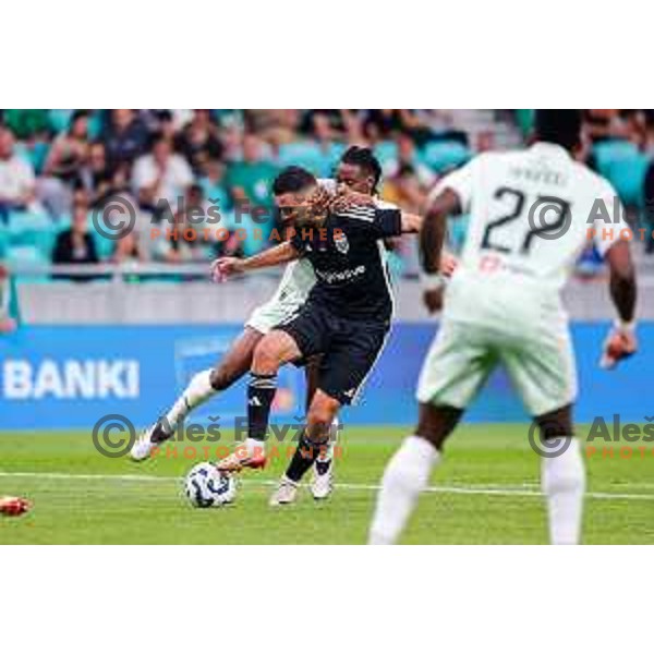 in action during UEFA Conference League 2025/2026 play-off football match between NK Olimpija Ljubljana and Noah in SRC Stozice, Ljubljana, Slovenia on August 21, 2025