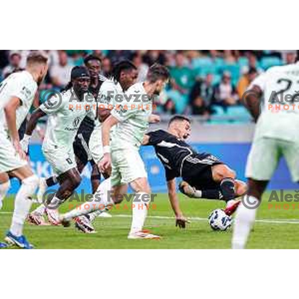 in action during UEFA Conference League 2025/2026 play-off football match between NK Olimpija Ljubljana and Noah in SRC Stozice, Ljubljana, Slovenia on August 21, 2025