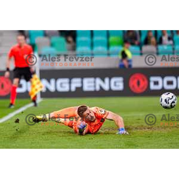 Matevz Dajcar in action during UEFA Conference League 2025/2026 play-off football match between NK Olimpija Ljubljana and Noah in SRC Stozice, Ljubljana, Slovenia on August 21, 2025