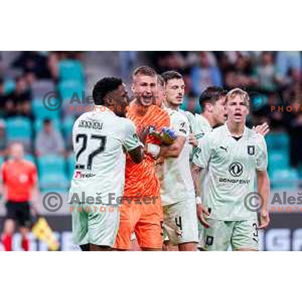 Matevz Dajcar in action during UEFA Conference League 2025/2026 play-off football match between NK Olimpija Ljubljana and Noah in SRC Stozice, Ljubljana, Slovenia on August 21, 2025