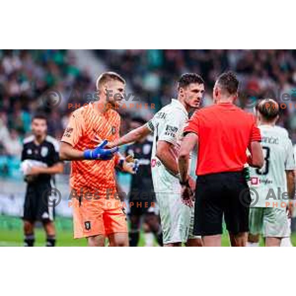 Matevz Dajcar in action during UEFA Conference League 2025/2026 play-off football match between NK Olimpija Ljubljana and Noah in SRC Stozice, Ljubljana, Slovenia on August 21, 2025