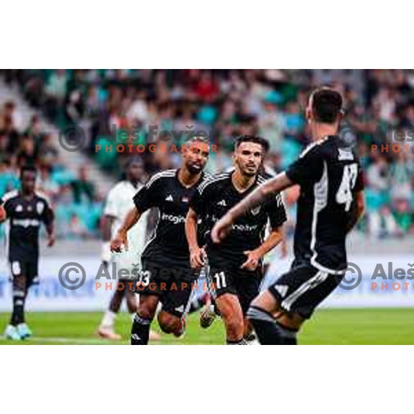 in action during UEFA Conference League 2025/2026 play-off football match between NK Olimpija Ljubljana and Noah in SRC Stozice, Ljubljana, Slovenia on August 21, 2025