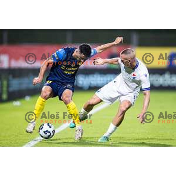 Milot Avdyli in action during UEFA Conference League 2025/26 play-off football match between NK Celje (SLO) and FC Banik Ostrava (CZE) in Stadion z’dezele, Celje, Slovenia on August 21, 2025. Photo: Jure Banfi