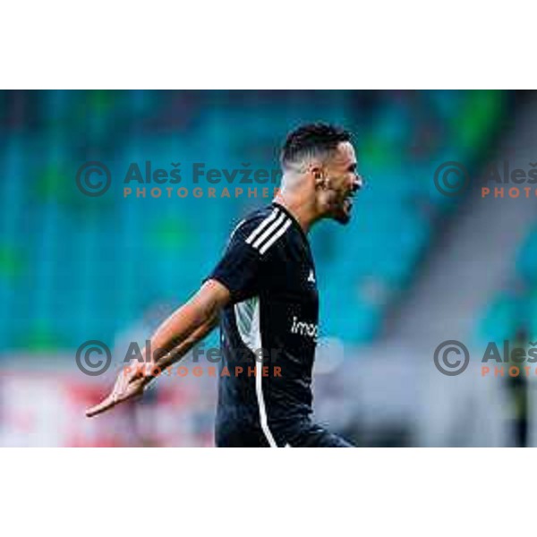 in action during UEFA Conference League 2025/2026 play-off football match between NK Olimpija Ljubljana and Noah in SRC Stozice, Ljubljana, Slovenia on August 21, 2025