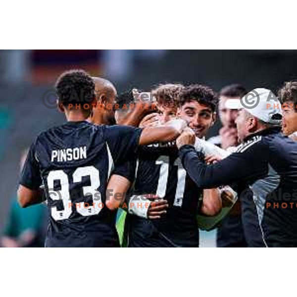 in action during UEFA Conference League 2025/2026 play-off football match between NK Olimpija Ljubljana and Noah in SRC Stozice, Ljubljana, Slovenia on August 21, 2025