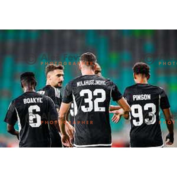 in action during UEFA Conference League 2025/2026 play-off football match between NK Olimpija Ljubljana and Noah in SRC Stozice, Ljubljana, Slovenia on August 21, 2025