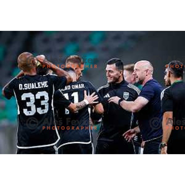 Sandro Perkovic, head coach of Noah during UEFA Conference League 2025/2026 play-off football match between NK Olimpija Ljubljana and Noah in SRC Stozice, Ljubljana, Slovenia on August 21, 2025