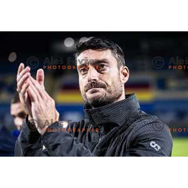 Albert Riera, head coach of NK Celje (SLO) during UEFA Conference League 2025/26 play-off football match between NK Celje (SLO) and FC Banik Ostrava (CZE) in Stadion z’dezele, Celje, Slovenia on August 21, 2025. Photo: Jure Banfi