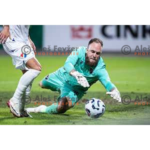 in action during UEFA Conference League 2025/26 play-off football match between NK Celje (SLO) and FC Banik Ostrava (CZE) in Stadion z’dezele, Celje, Slovenia on August 21, 2025. Photo: Jure Banfi