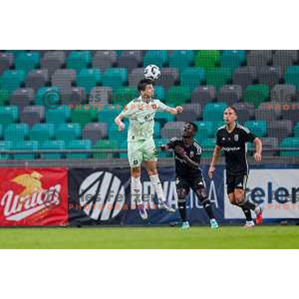in action during UEFA Conference League 2025/2026 play-off football match between NK Olimpija Ljubljana and Noah in SRC Stozice, Ljubljana, Slovenia on August 21, 2025