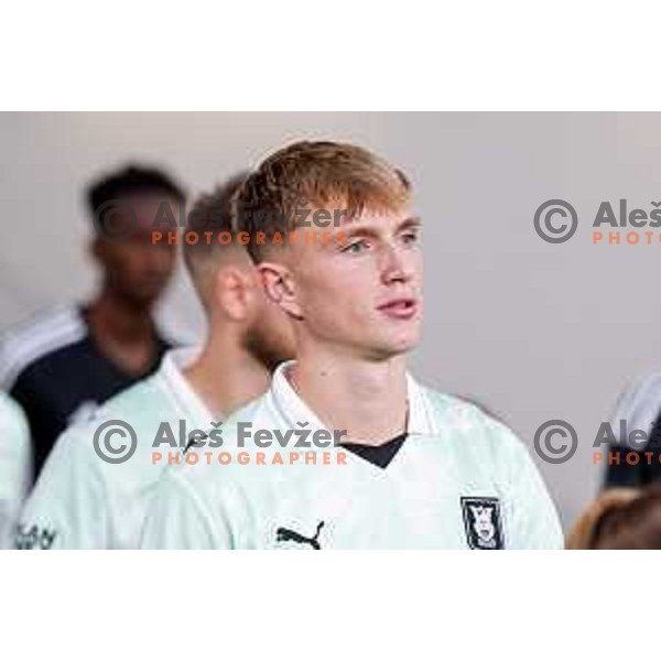 Dino Kojic in action during UEFA Conference League 2025/2026 play-off football match between NK Olimpija Ljubljana and Noah in SRC Stozice, Ljubljana, Slovenia on August 21, 2025