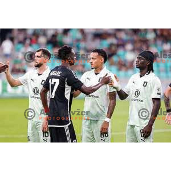 in action during UEFA Conference League 2025/2026 play-off football match between NK Olimpija Ljubljana and Noah in SRC Stozice, Ljubljana, Slovenia on August 21, 2025