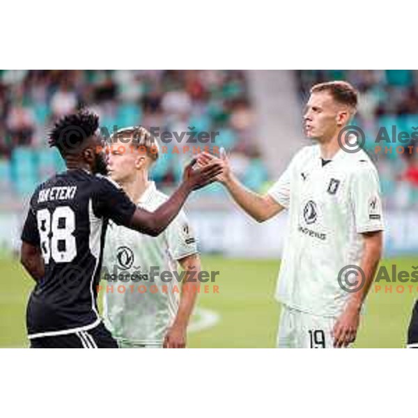 in action during UEFA Conference League 2025/2026 play-off football match between NK Olimpija Ljubljana and Noah in SRC Stozice, Ljubljana, Slovenia on August 21, 2025