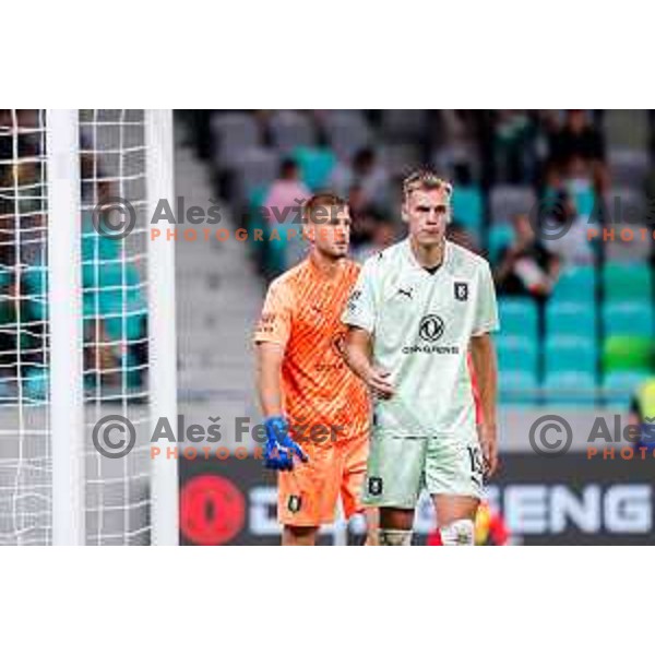 Matevz Dajcar in action during UEFA Conference League 2025/2026 play-off football match between NK Olimpija Ljubljana and Noah in SRC Stozice, Ljubljana, Slovenia on August 21, 2025