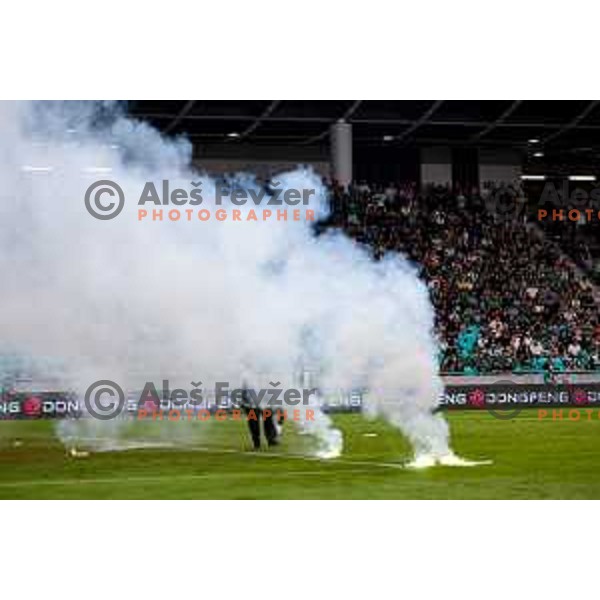 in action during UEFA Conference League 2025/2026 play-off football match between NK Olimpija Ljubljana and Noah in SRC Stozice, Ljubljana, Slovenia on August 21, 2025