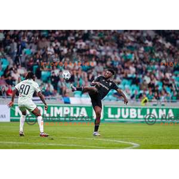 in action during UEFA Conference League 2025/2026 play-off football match between NK Olimpija Ljubljana and Noah in SRC Stozice, Ljubljana, Slovenia on August 21, 2025