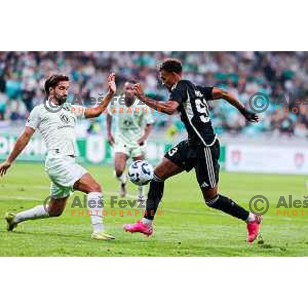 in action during UEFA Conference League 2025/2026 play-off football match between NK Olimpija Ljubljana and Noah in SRC Stozice, Ljubljana, Slovenia on August 21, 2025