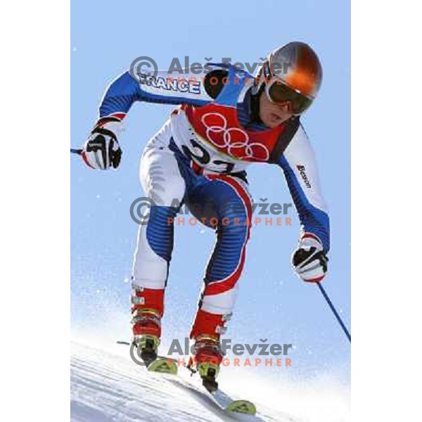 Thomas Fanara (FRA) at 2006 Torino Winter Olympic games men\'s Giant Slalom in Sestriere on February 20, 2006