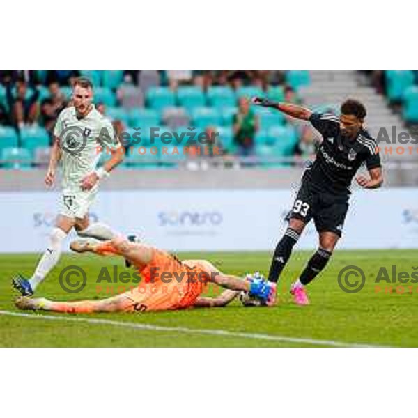 Matevz Dajcar in action during UEFA Conference League 2025/2026 play-off football match between NK Olimpija Ljubljana and Noah in SRC Stozice, Ljubljana, Slovenia on August 21, 2025